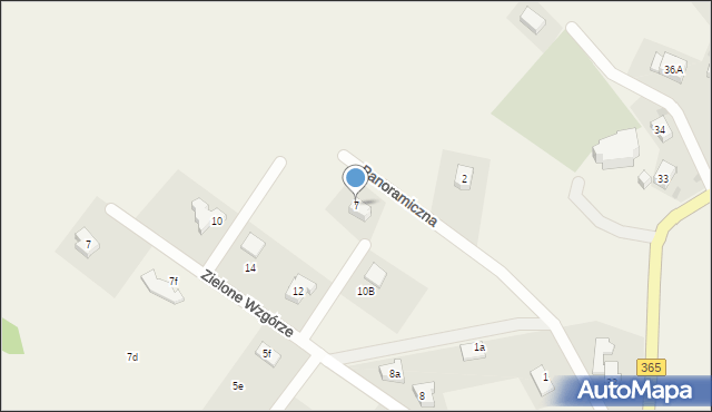 Dziwiszów, Panoramiczna, 7, mapa Dziwiszów