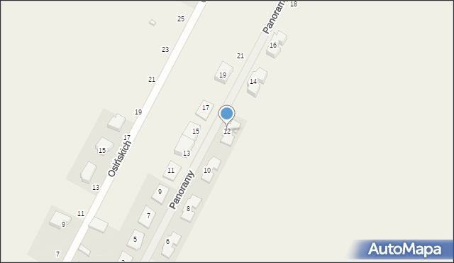 Falenty Nowe, Panoramy, 12, mapa Falenty Nowe