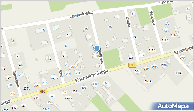 Garbatka-Letnisko, Parkowa, 1A, mapa Garbatka-Letnisko