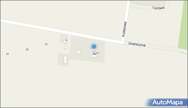 Gąski, Parkowa, 36a, mapa Gąski