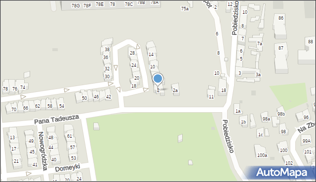 Gdańsk, Pana Tadeusza, 2, mapa Gdańska