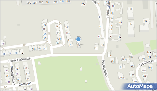 Gdańsk, Pana Tadeusza, 2a, mapa Gdańska