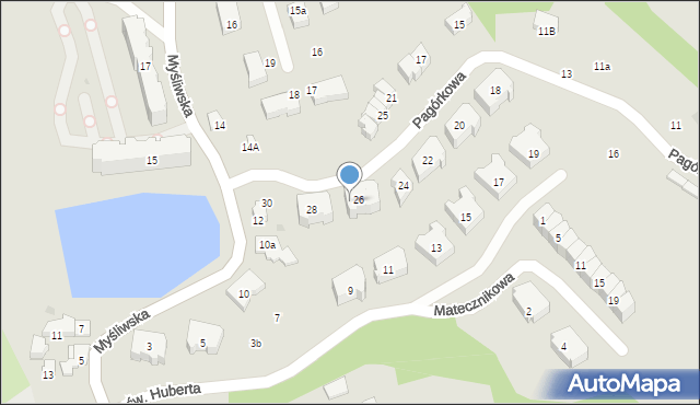 Gdańsk, Pagórkowa, 26B, mapa Gdańska