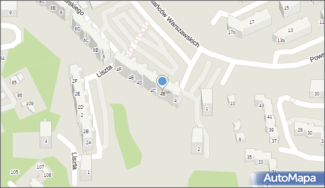 Gdańsk, Paderewskiego Ignacego Jana, 4B, mapa Gdańska