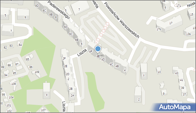 Gdańsk, Paderewskiego Ignacego Jana, 4E, mapa Gdańska