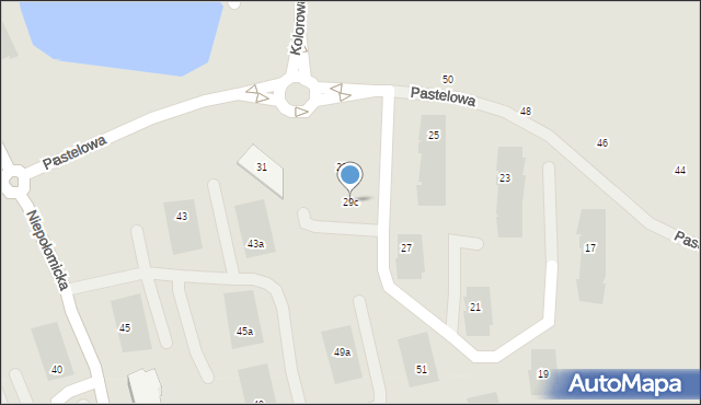 Gdańsk, Pastelowa, 29c, mapa Gdańska