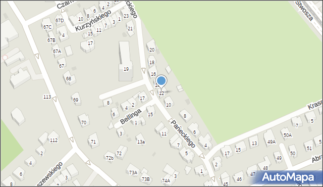 Gdańsk, Paneckiego Władysława, dr., 12, mapa Gdańska