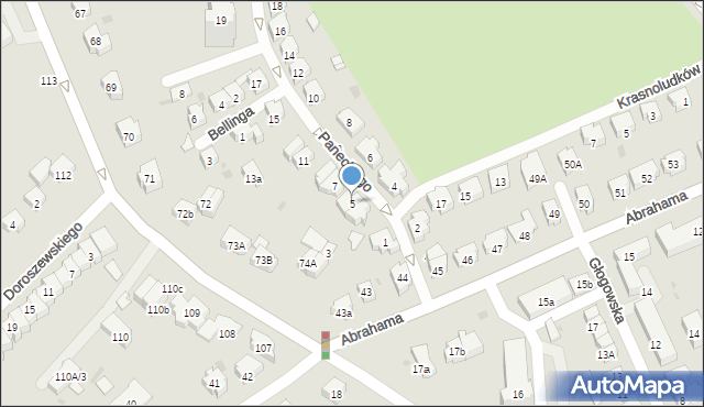 Gdańsk, Paneckiego Władysława, dr., 5, mapa Gdańska