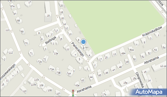 Gdańsk, Paneckiego Władysława, dr., 6, mapa Gdańska