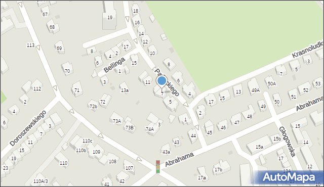 Gdańsk, Paneckiego Władysława, dr., 7, mapa Gdańska