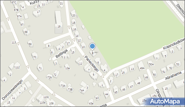 Gdańsk, Paneckiego Władysława, dr., 8, mapa Gdańska