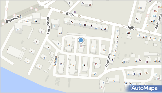 Gdańsk, Pastoriusza Joachima, 11, mapa Gdańska