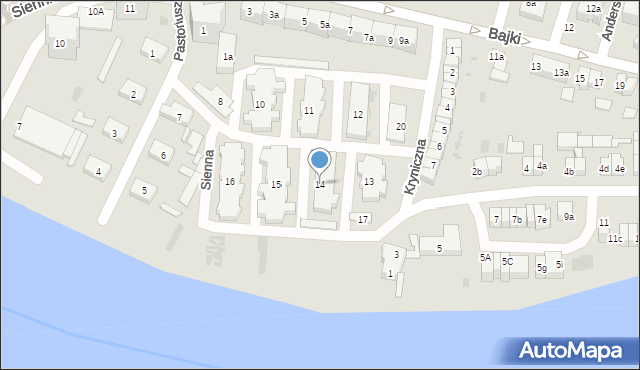 Gdańsk, Pastoriusza Joachima, 14, mapa Gdańska