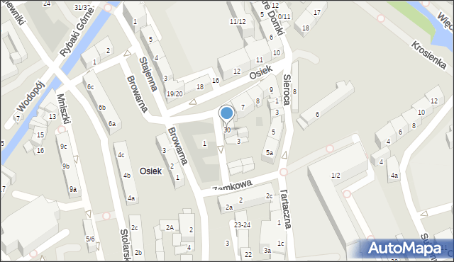 Gdańsk, Panieńska, 30, mapa Gdańska