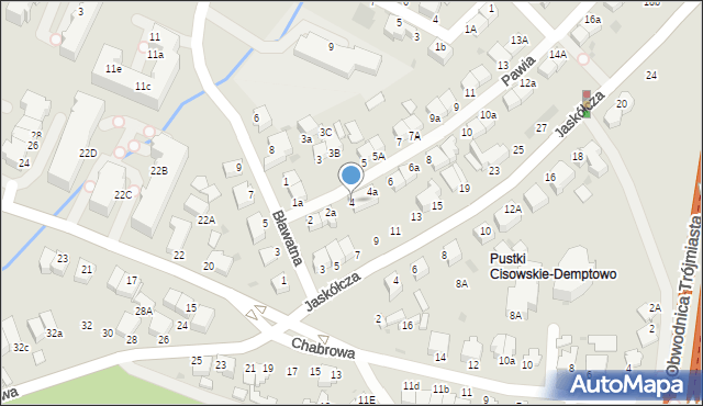 Gdynia, Pawia, 4, mapa Gdyni