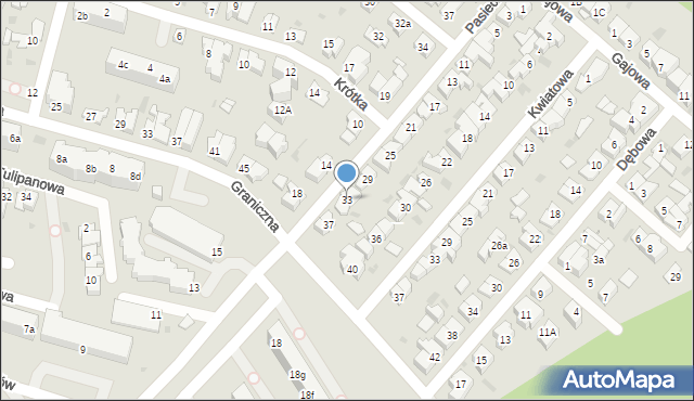 Gdynia, Pasieczna, 33, mapa Gdyni