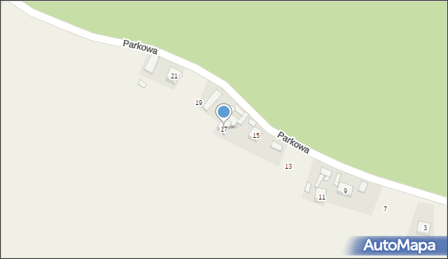 Giebło-Kolonia, Parkowa, 17, mapa Giebło-Kolonia