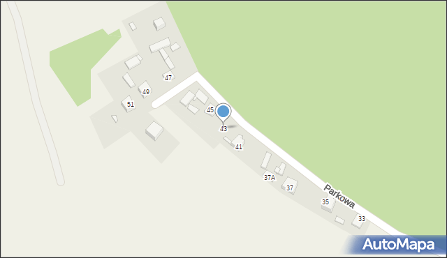 Giebło-Kolonia, Parkowa, 43, mapa Giebło-Kolonia