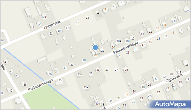 Gierałtowice, Paderewskiego Ignacego Jana, 26, mapa Gierałtowice