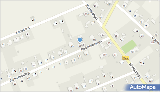 Gierałtowice, Paderewskiego Ignacego Jana, 2c, mapa Gierałtowice