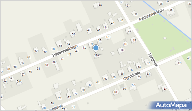 Gierałtowice, Paderewskiego Ignacego Jana, 39A, mapa Gierałtowice