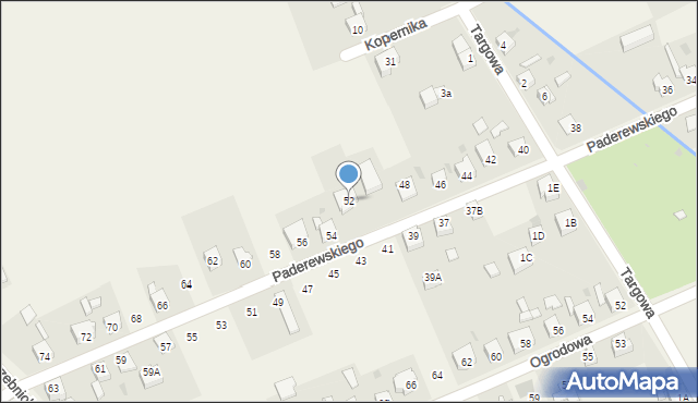 Gierałtowice, Paderewskiego Ignacego Jana, 52, mapa Gierałtowice