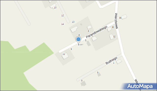 Glincz, Parandowskiego Jana, 7, mapa Glincz