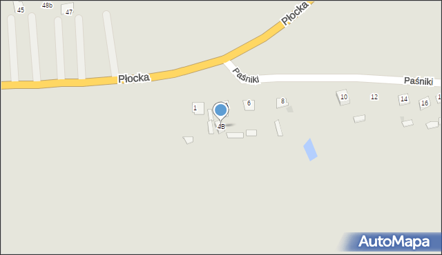 Glinojeck, Paśniki, 4B, mapa Glinojeck