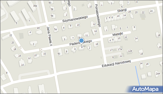 Głogów Małopolski, Paderewskiego Ignacego Jana, 4, mapa Głogów Małopolski