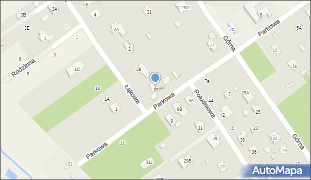 Głosków-Letnisko, Parkowa, 10, mapa Głosków-Letnisko