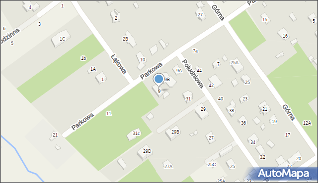 Głosków-Letnisko, Parkowa, 9, mapa Głosków-Letnisko