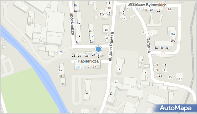 Głuchołazy, Papiernicza, 2, mapa Głuchołazy