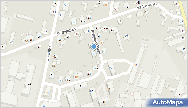 Gniewkowo, Pająkowskiego Gerarda, 13, mapa Gniewkowo