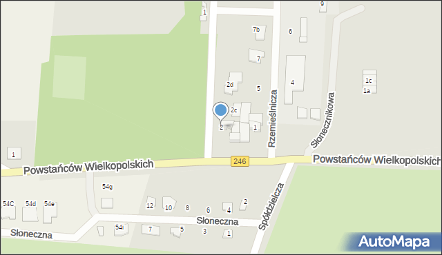 Gniewkowo, Parkowa, 2, mapa Gniewkowo