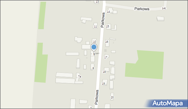 Gniewkowo, Parkowa, 9, mapa Gniewkowo