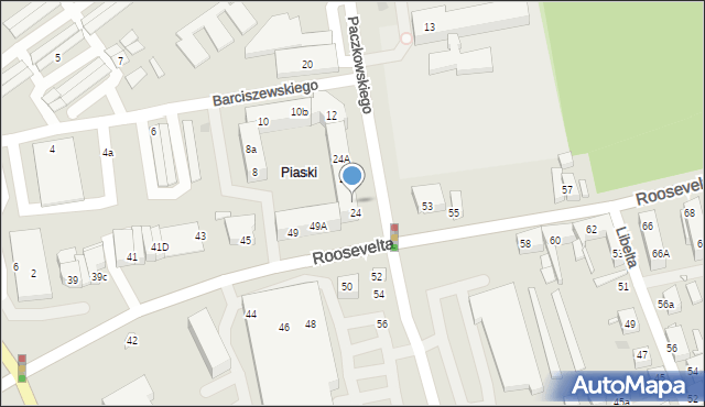 Gniezno, Paczkowskiego Józefa, 24C, mapa Gniezna