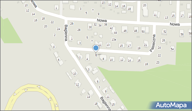 Gogolin, Pasieczna, 6, mapa Gogolin