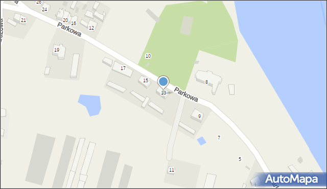 Gołanice, Parkowa, 13D, mapa Gołanice
