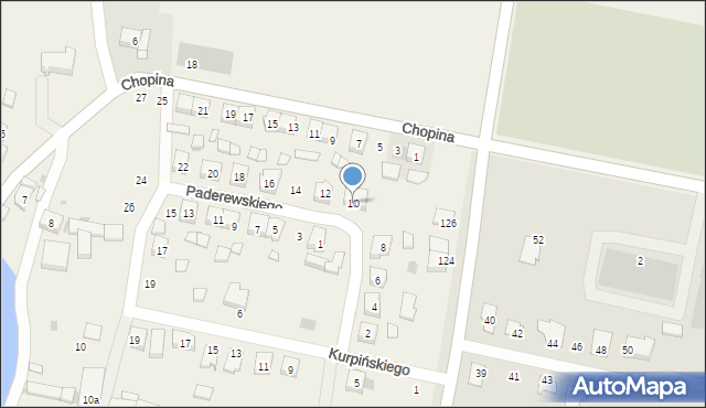 Gołaszyn, Paderewskiego Ignacego Jana, 10, mapa Gołaszyn