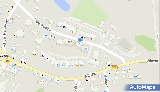 Golczewo, Papieża Jana Pawła II, 10E, mapa Golczewo