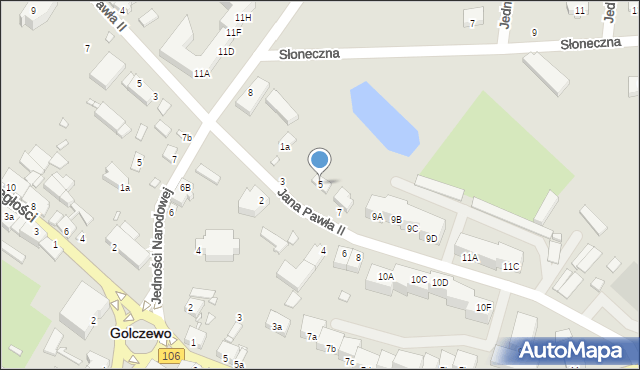 Golczewo, Papieża Jana Pawła II, 5, mapa Golczewo