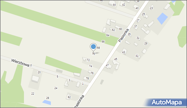 Górki, Pasionka Stanisława, ks., 70, mapa Górki