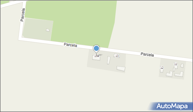 Góry, Parcela, 13a, mapa Góry