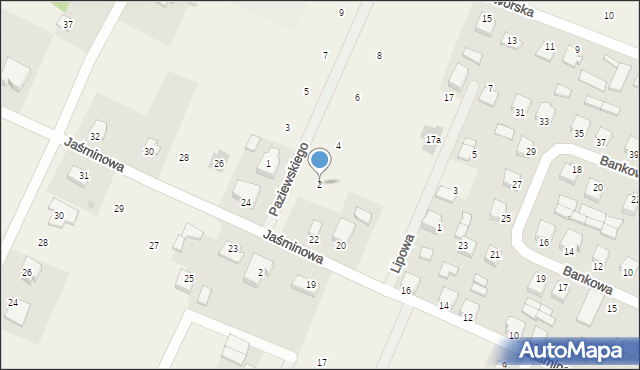 Górzno, Paziewskiego Stanisława, 2, mapa Górzno