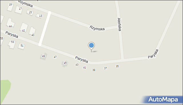 Gorzów Wielkopolski, Paryska, 30, mapa Gorzów Wielkopolski