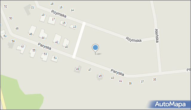 Gorzów Wielkopolski, Paryska, 36, mapa Gorzów Wielkopolski
