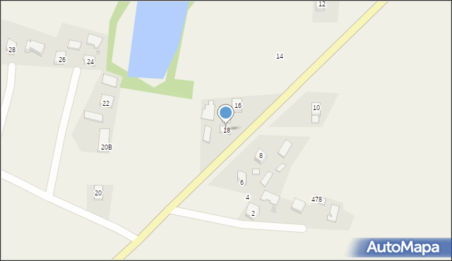 Gorzyce, Pączek Gorzycki, 18, mapa Gorzyce