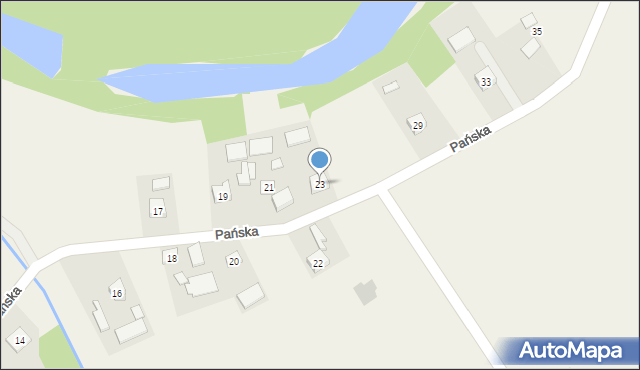 Gorzyce, Pańska, 23, mapa Gorzyce