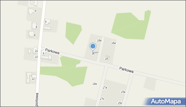 Górzyn, Parkowa, 18, mapa Górzyn