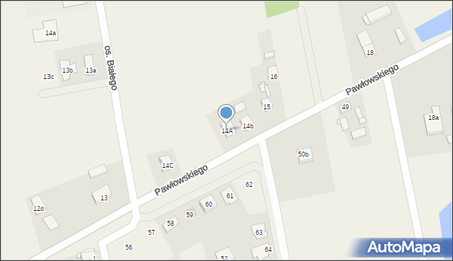 Goślinowo, Pawłowskiego Józefa, por., 14A, mapa Goślinowo